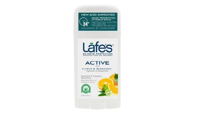 Lafes Natural Body Care - Natural Deodorant Stick Active Citrus And Bergamot