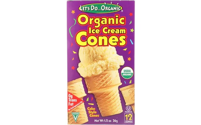 Lets Do Organics - Ice Crm Cone Org