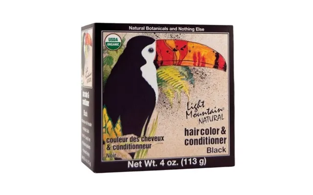 Light Mountain - Natural Hair Color And Conditioner Black