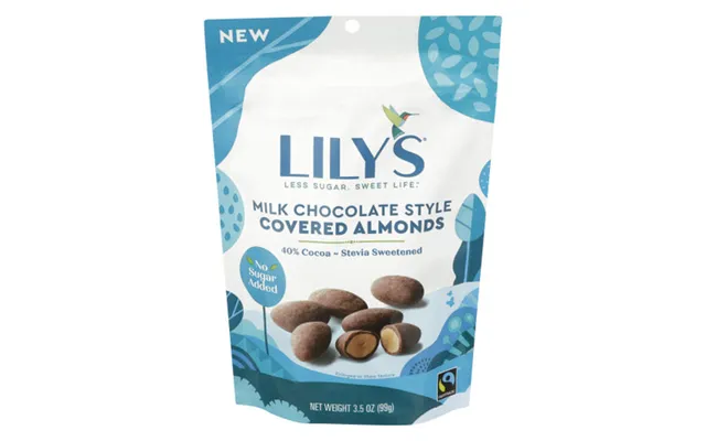 Lilys Sweets - Milk Chocolate Covered Almonds W Stevia