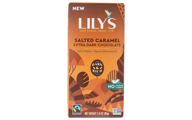 Lilys Sweets - Salted Caramel Extra Dark Bitter Chocolate