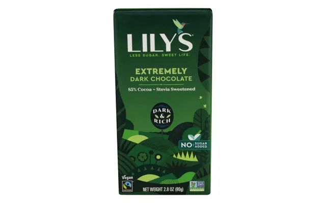 Lilys Sweets - Sweets 85% Extremely Dark Chocolate Bar