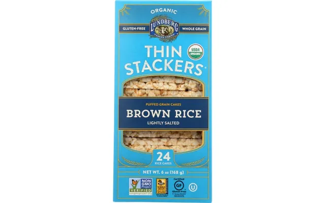 Lundberg - Thin Stackers Brown Rice Lightly Salted