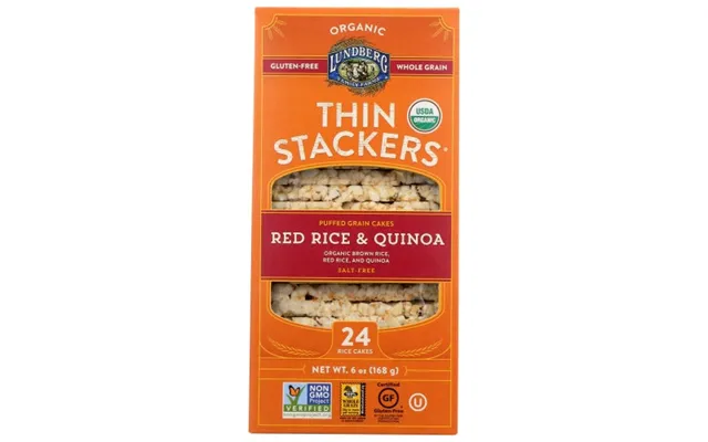 Lundberg - Thin Stackers Red Rice And Quinoa Salt Free