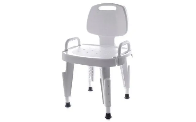 Maddak - Shower Bench Maddak Removable Arm Plastic Frame With Backrest 16 To 21 Inch Height