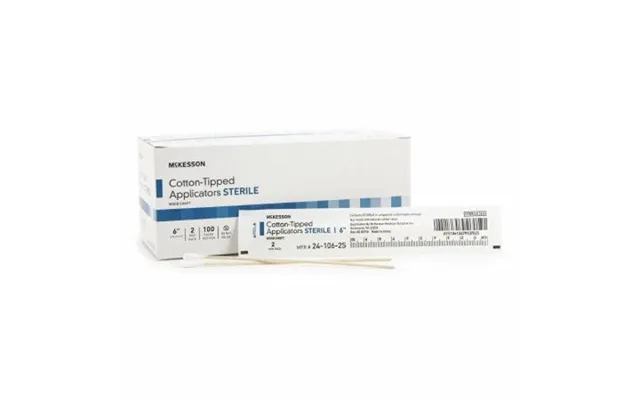 Mckesson - Swabstick Mckesson Cotton Tip Wood Shaft 6 Inch Sterile 2 Pack