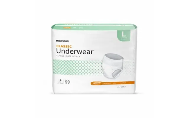 Mckesson - Unisex Adult Absorbent Underwear Classic Pull On With Tear Away Seams Large Disposable Light Absorbency