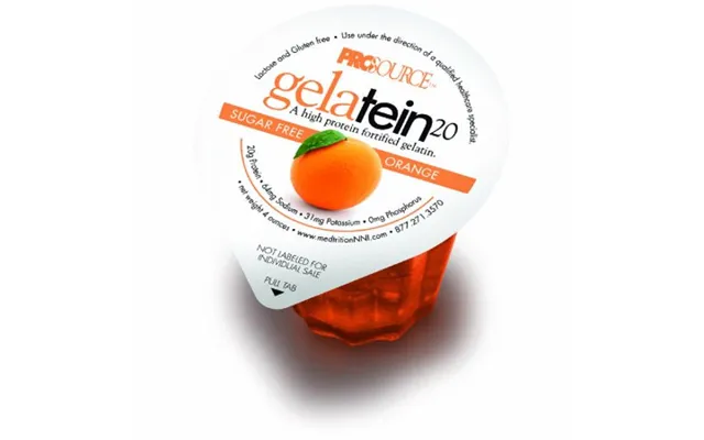 Medtrition - Oral Protein Supplement Gelatein 20 Orange Flavor 4 Oz