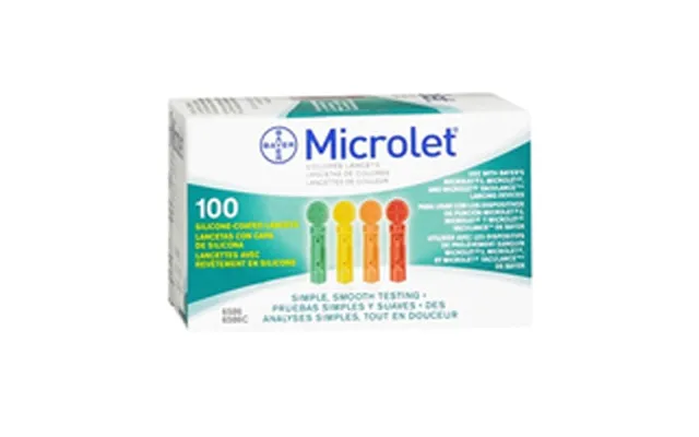 Microlet - Colored Lancets Silicone-coated 28g