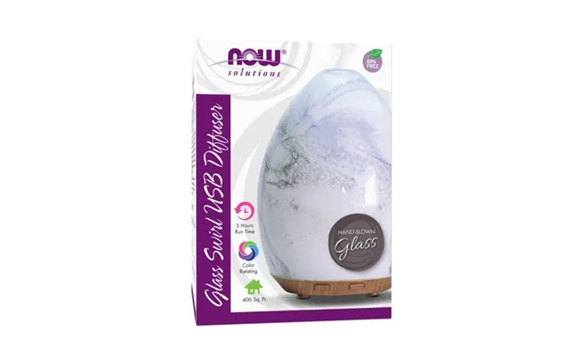 Now Foods - Ultrasonic Glass Swirl Usb Oil Diffuser