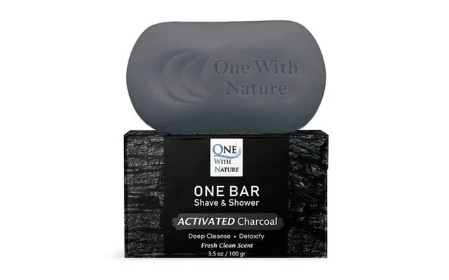 One With Nature - One Bar Shave & Shower Detox Activated Charcoal
