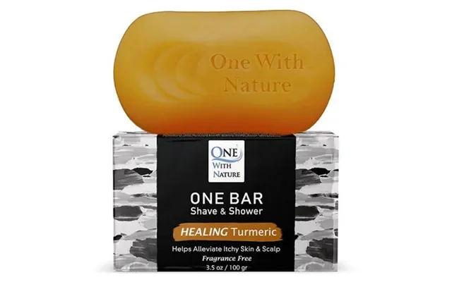 One With Nature - One Bar Shave & Shower Healing Turmeric Fragrance Free