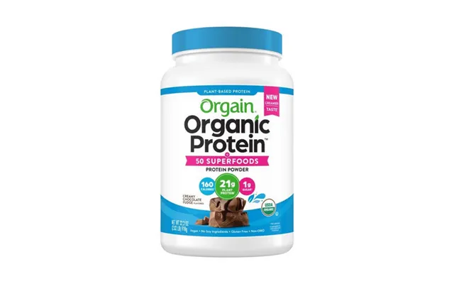 Orgain - Organic Vegan Protein Powder Plus 50 Superfoods Plant Based Creamy Chocolate Fudge