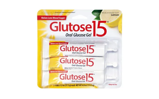 Perrigo - Glucose Supplement Glutose 15 3 Per Pack Gel Lemon Flavor