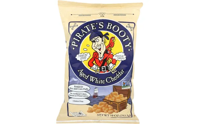 Pirate Brands - Rice And Corn Puffs Aged White Cheddar