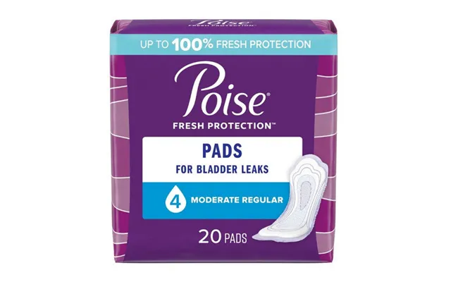 Poise - Bladder Control Pad Poise 10.9 Inch Length Moderate Absorbency Polyacrylate Core Regular Adult Fema