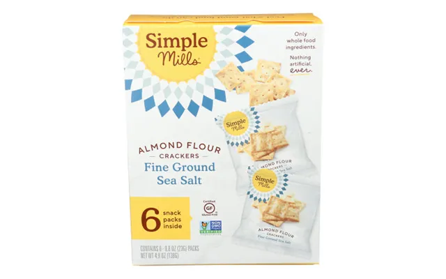 Simple Mills - Simple Mills Almond Flour Crackers Gluten Free Fine Ground Sea Salt