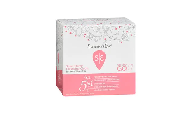 Summers Eve - Feminine Cleansing Cloths Sensitive Skin Sheer Floral Summers