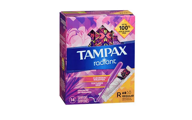 Tampax - Radiant Tampons Regular Absorbency Unscented