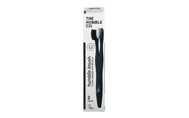 The Humble Co - Plant-based Sensitive Toothbrush White Black