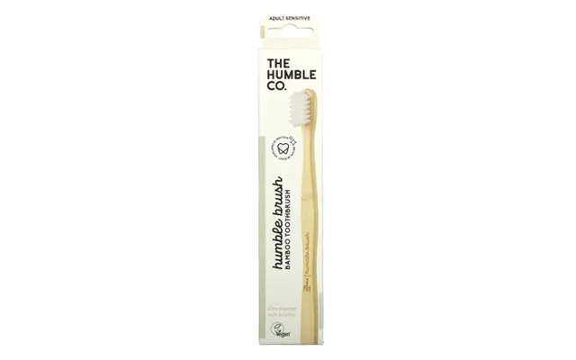 The Humble Co - Sensitive Adult Bamboo Toothbrush White