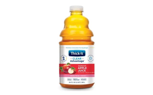 Thick-it - Thickened Beverage Thick-it Aquacareh2o 64 Oz. Container Bottle Apple Flavor Ready To Use Nectar C