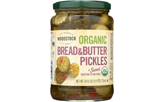 Woodstock Farms - Organic Kosher Bread And Butter Pickle Chips