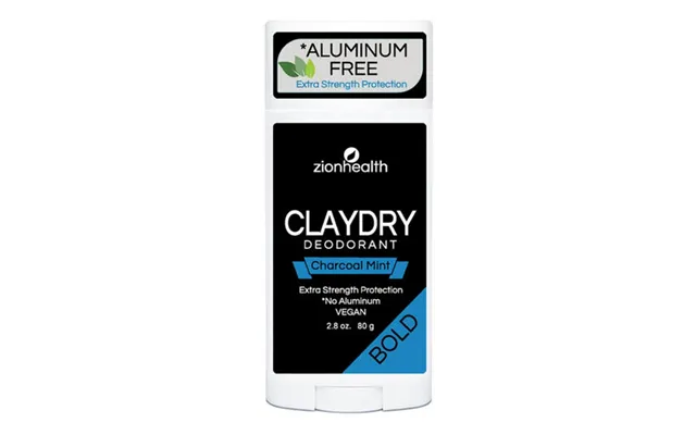Zion Health - Claydry Bold Deodorant Charcoal Mint