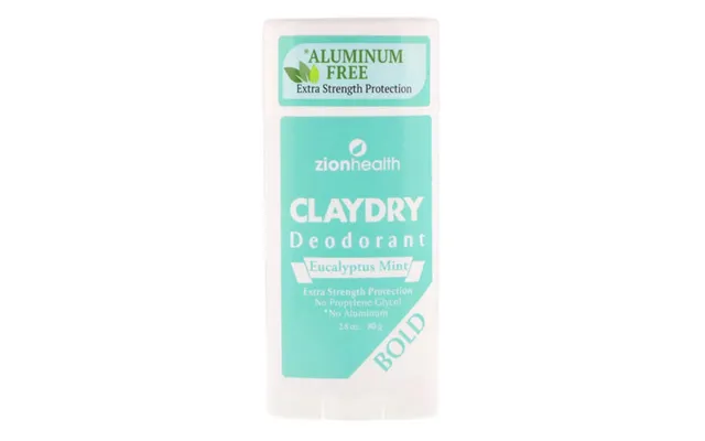 Zion Health - Claydry Bold Deodorant Eucalyptus Mint