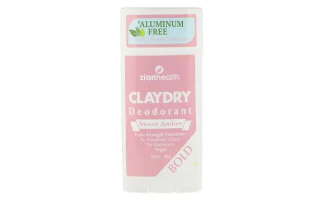 Zion Health - Claydry Bold Deodorant Sweet Amber