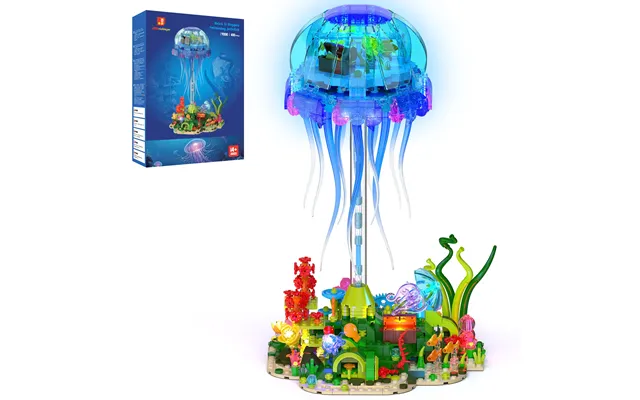 Jellyfish Light-up Brick Set 70010 1130 Pcs 10 Led Lights