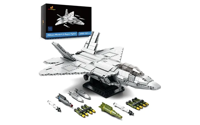 Jmbricklayer F-22 Raptor Fighter Jet Building Block Set 60003 1837 Pcs