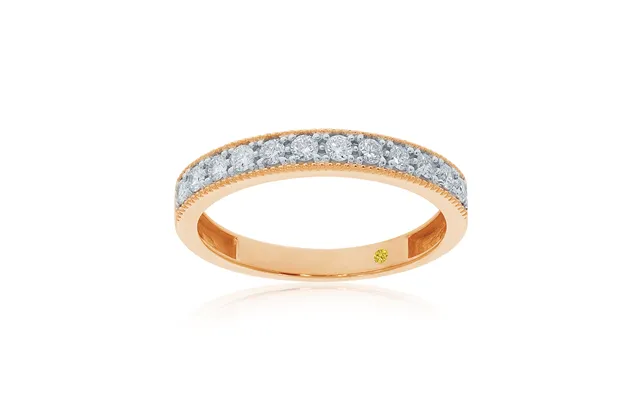 Como Vintage Inspired Lab Grown Diamond Ring 10k Rose Gold 1 3 Ct