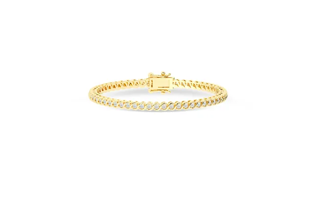 Mystical Slink Lab Grown Diamond Tennis Bracelet 14k Yellow Golds 2 Ct