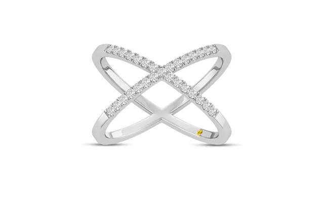 Mystik Lab Grown Diamond Ring White Gold 1 3 Ct. Tw.