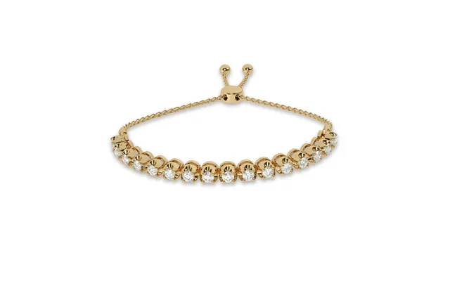 Quintessential Lab Grown Diamond Bolo Bracelet 1 2 Ct. Tw. -10k Yellow Gold