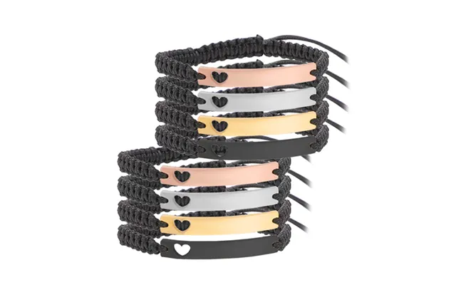 Braided Stainless Steel Bracelet 8pcs