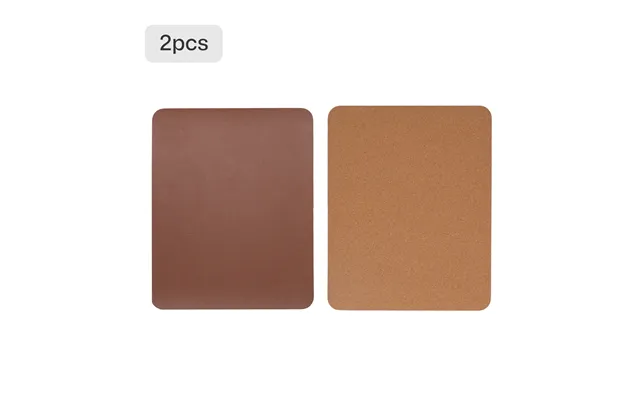 Dual-surface Mouse Pad 2pcs - Ocher Red