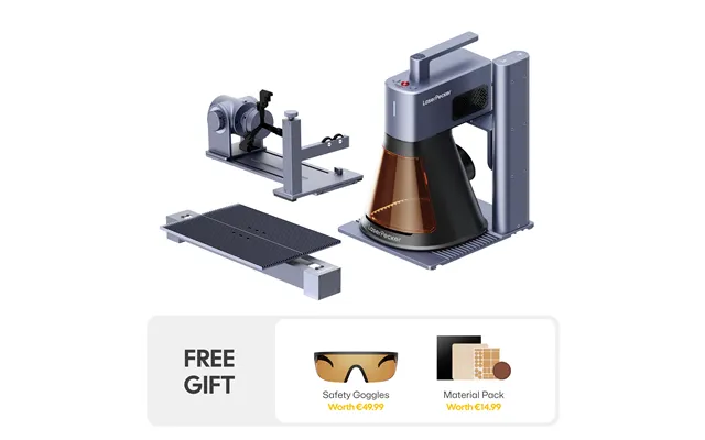 Laserpecker Lp2 Plus 10w Desktop Laser Engraver & Cutter - Lp2 Plus Deluxe Bundle