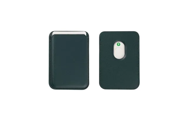 Magnetic Leather Card Holder For Iphone 2pcs - Pine Green