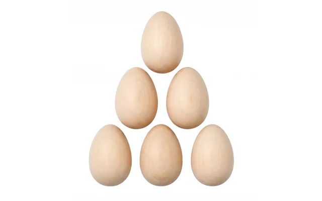 Wooden Easter Eggs 6pcs