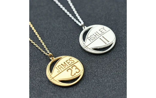 Basketball Necklace - Personalized Basketball Necklace