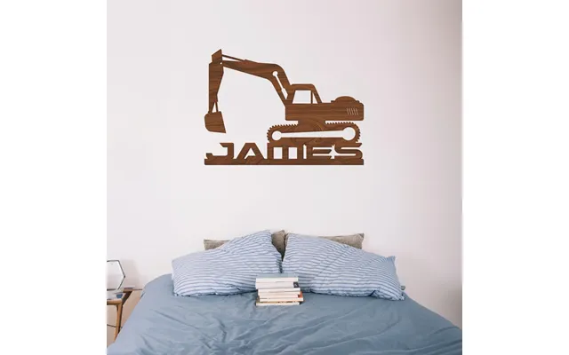 Excavator Wood Name Sign
