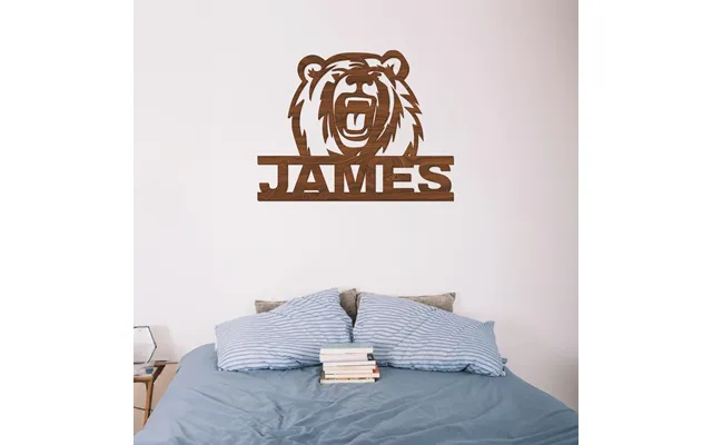 Grizzly Bear Wood Name Sign