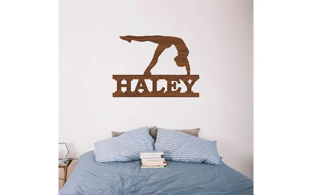 Gymnastic Wood Name Sign