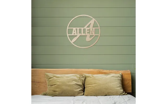 Monogram Name Wood Sign