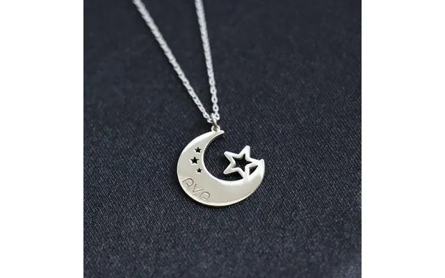 Moon Star Necklace - Crescent Moon Necklace For