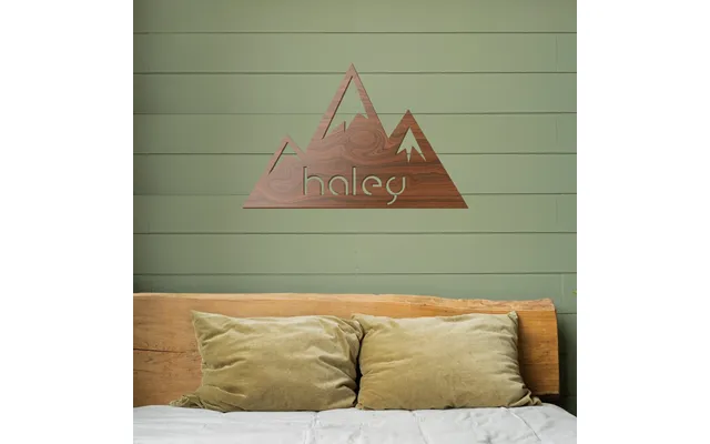 Mountain Name Wood Sign
