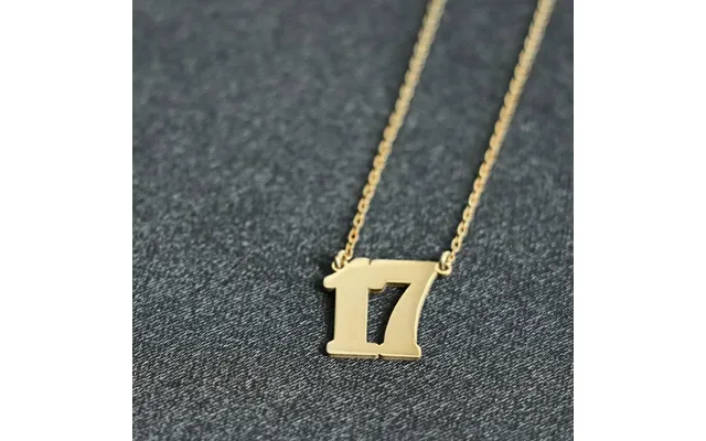 Number Necklace - Old English Number