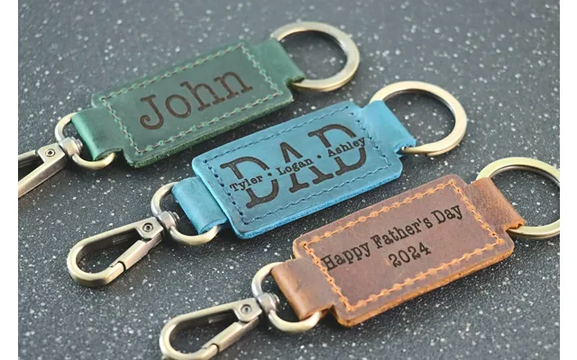 Papa Keychain - Leather Keychain